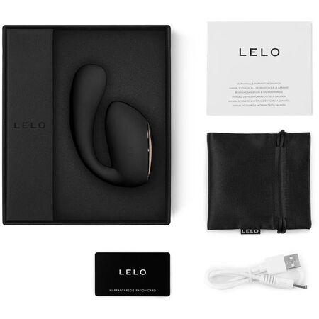 Черный вибратор с управлением через приложение Lelo Ida Wave